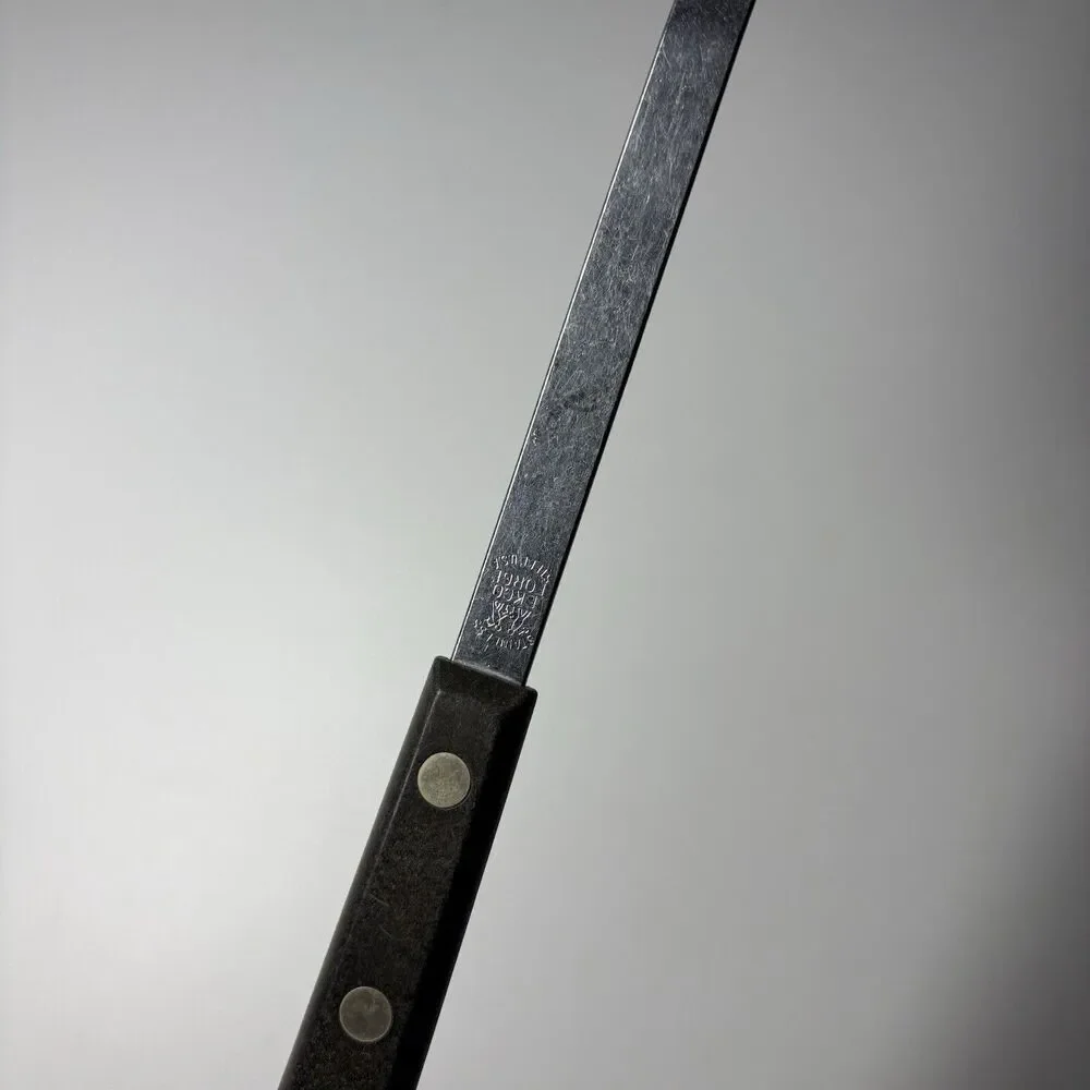 Vintage Ecko Forge Stainless Steel Spatula/Flipper/Turner Black Handle USA